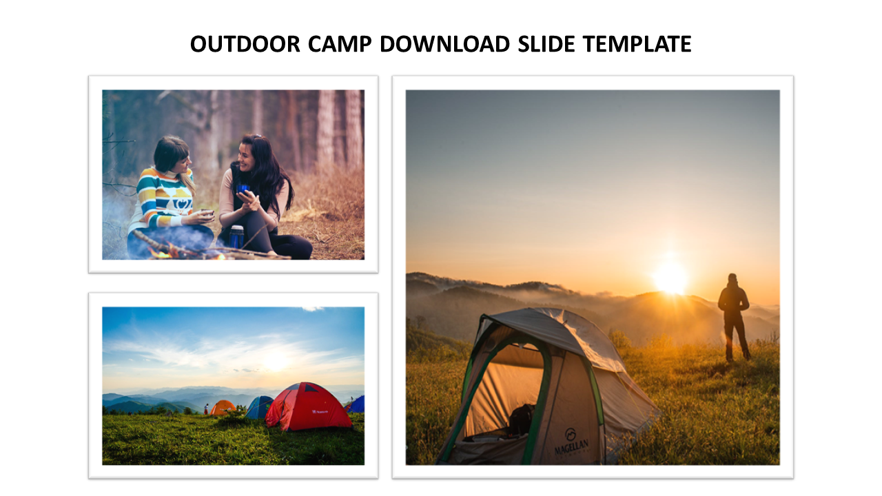 outdoor camp download slide template